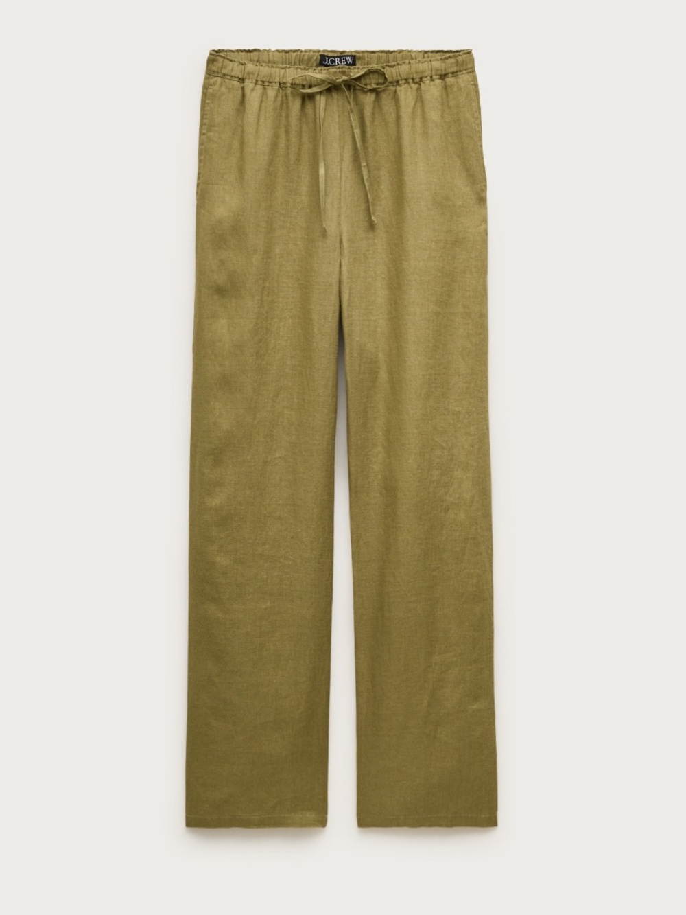 🫒 {PRICE FIRM} J. Crew Soleil Linen Pants ~ Tuscan Olive - Picture 2 of 9
